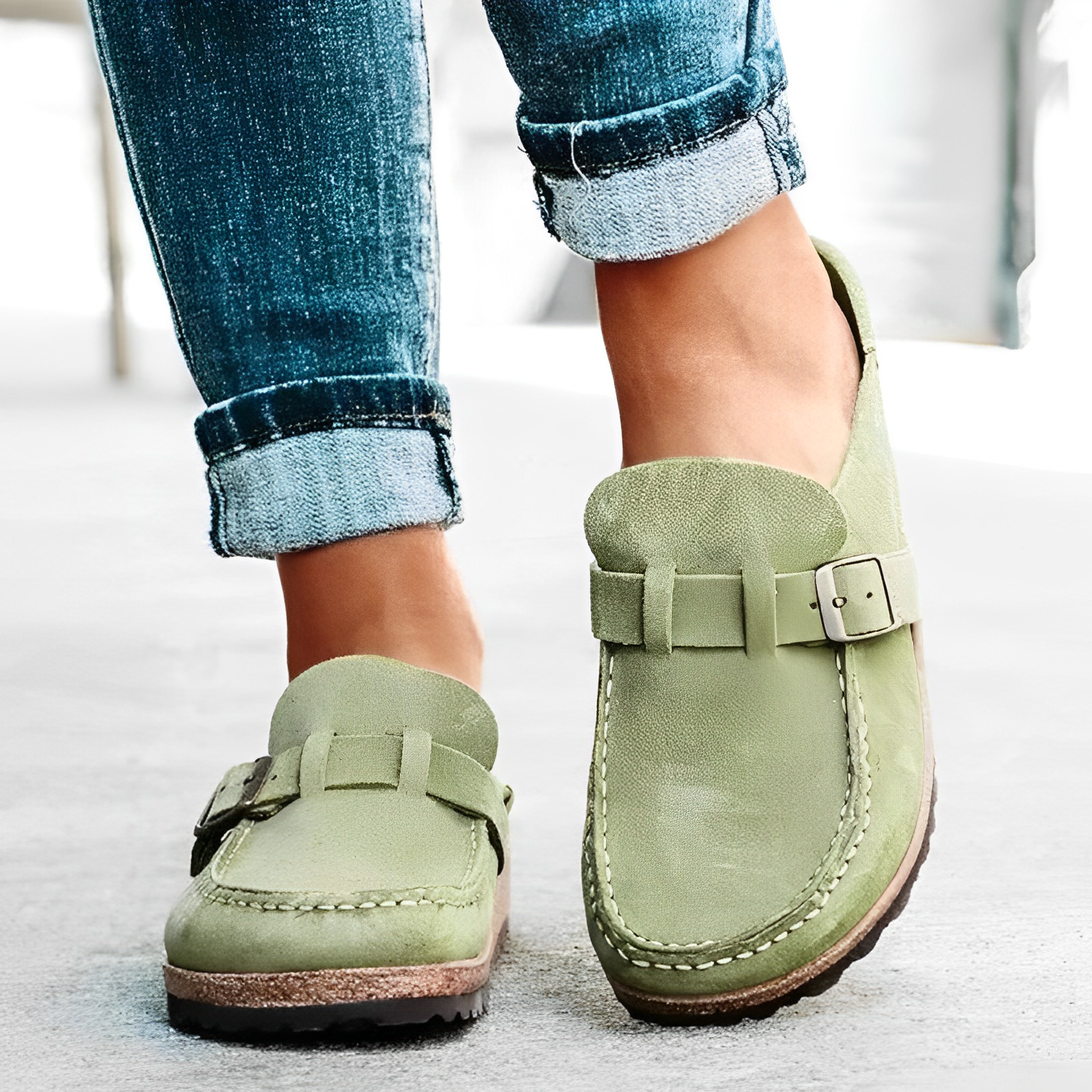 Mariah™ | Leather Mules with Orthopedic Comfort
