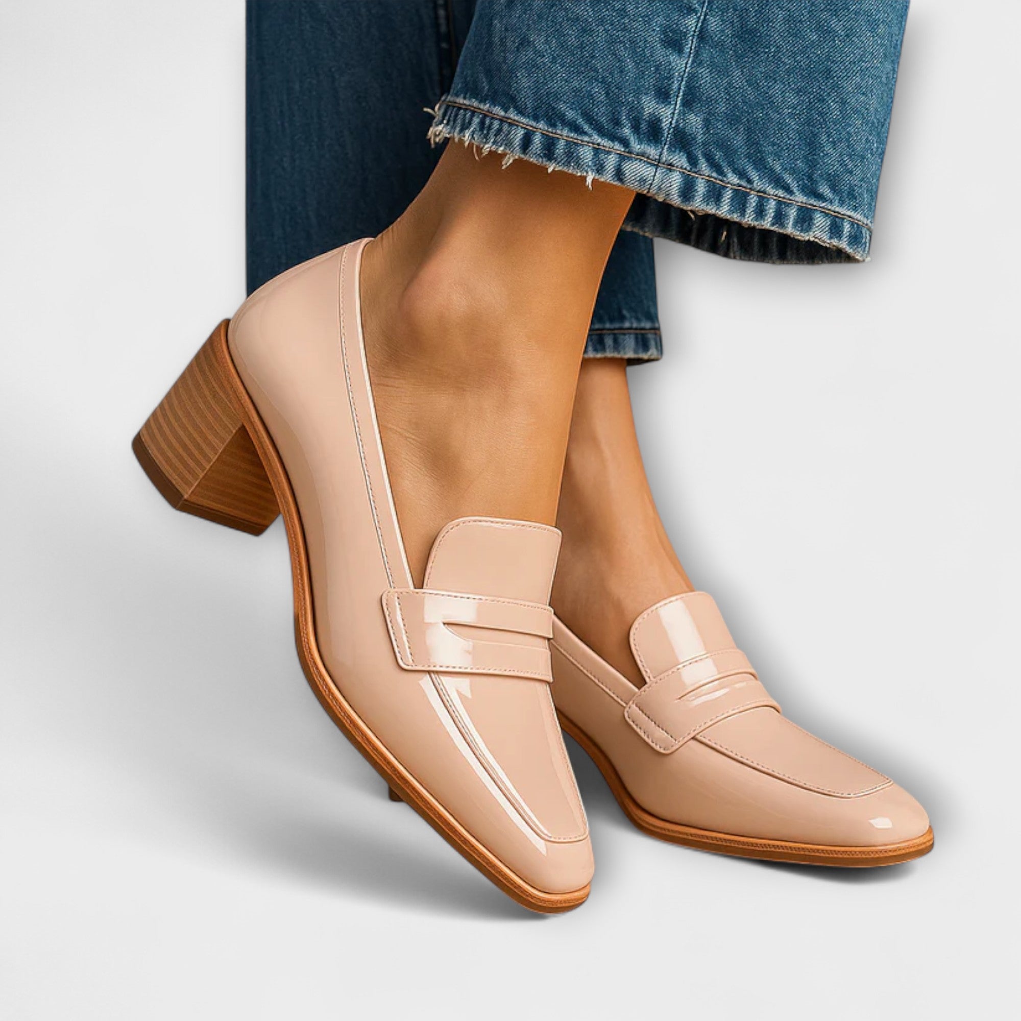 Elaine - Glossy Loafers