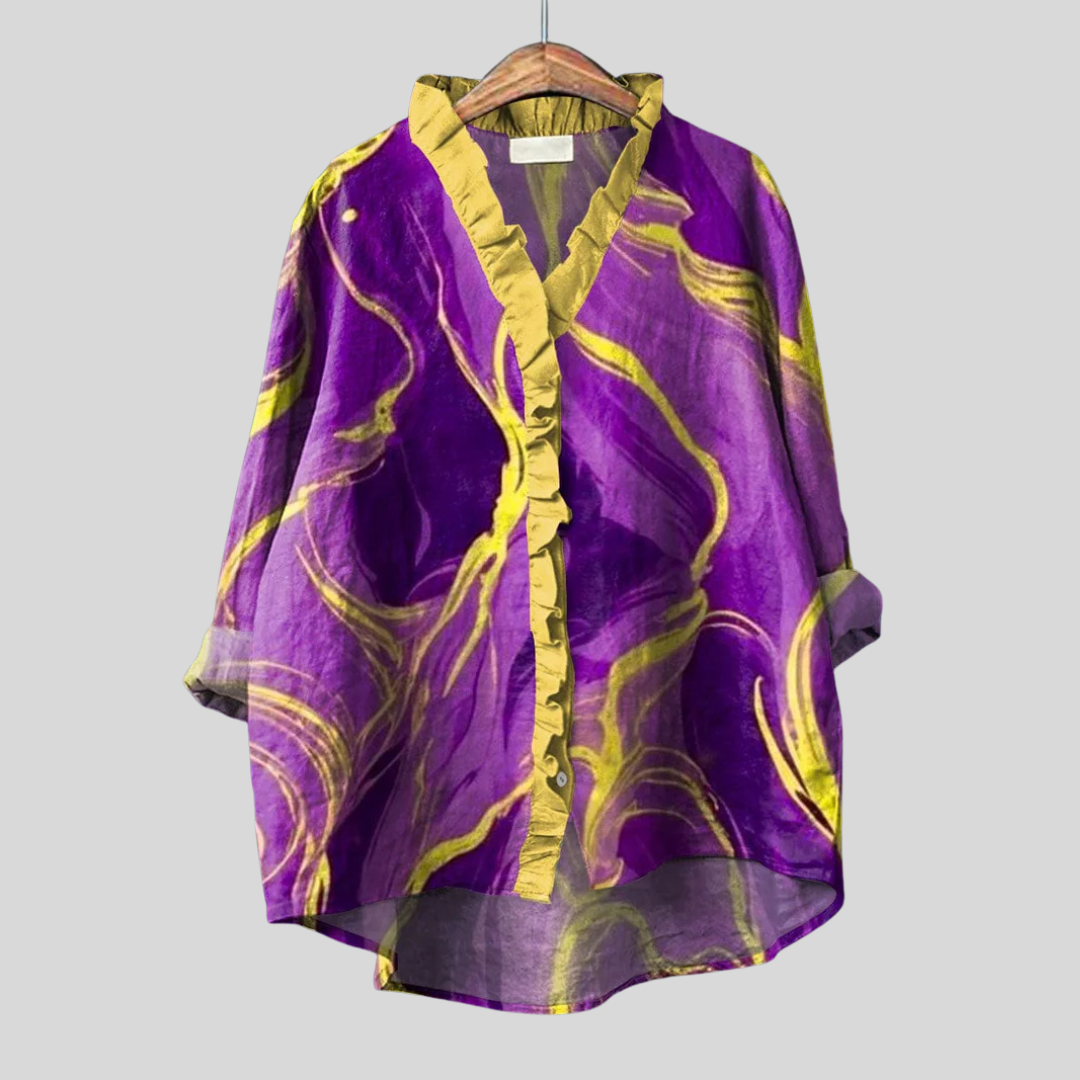 Bonnie | Spiral Print Blouse