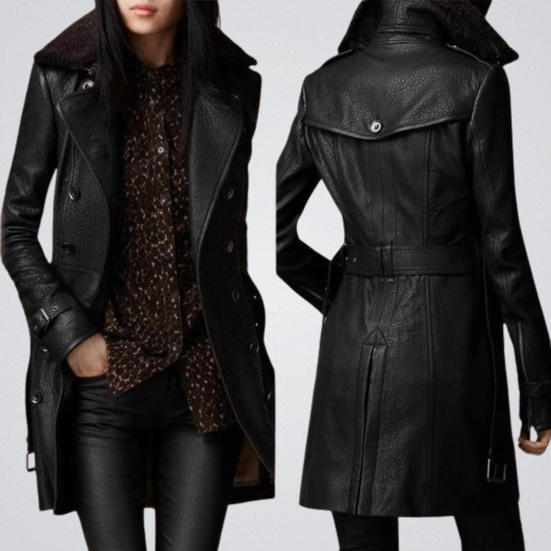 Margot | Elegant Leather Coat
