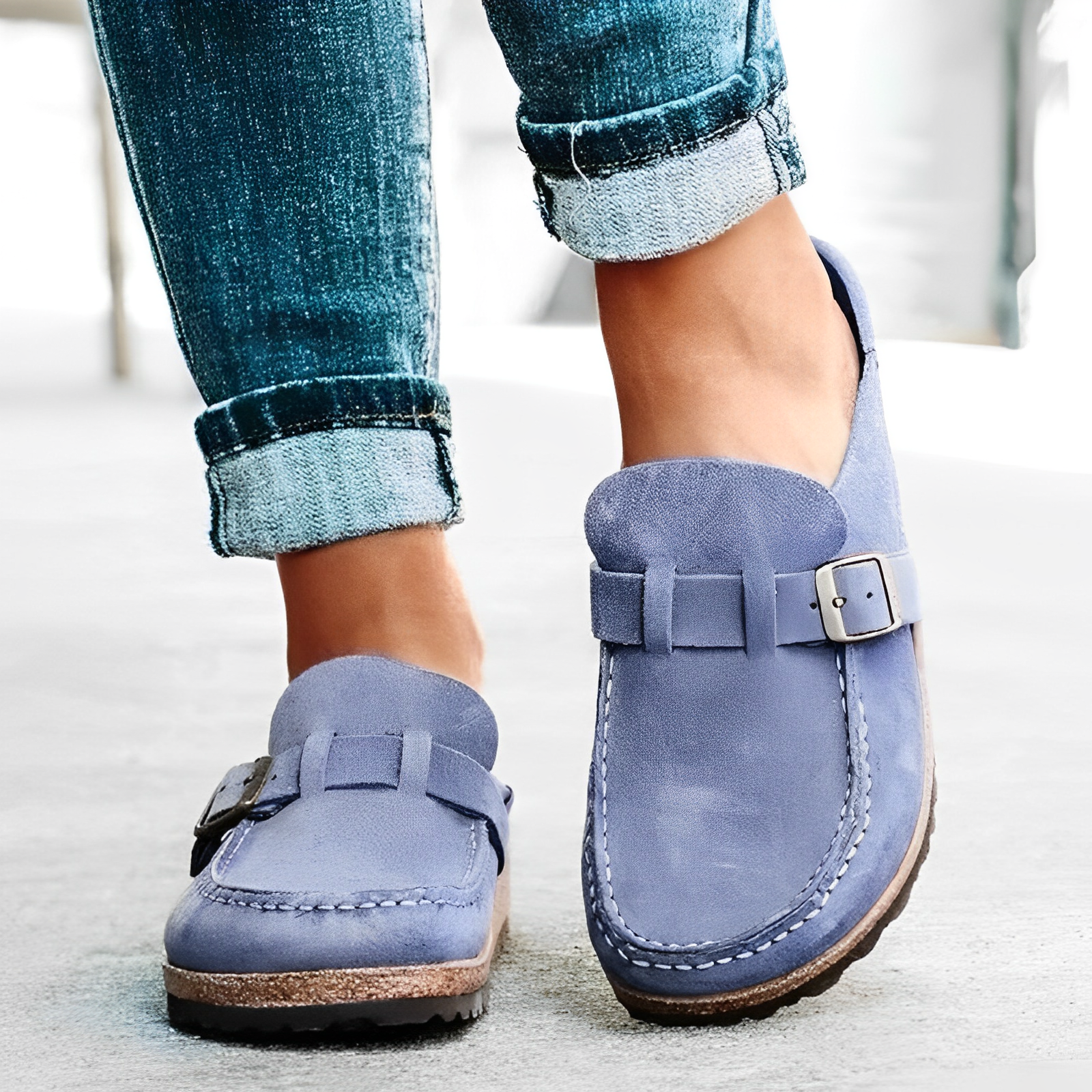 Mariah™ | Leather Mules with Orthopedic Comfort