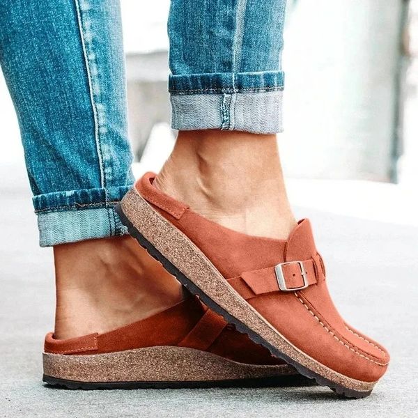 Mariah™ | Leather Mules with Orthopedic Comfort