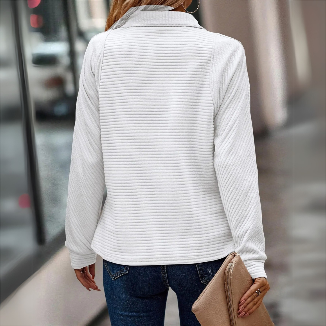Abigail | Half-Zip Detail Sweater