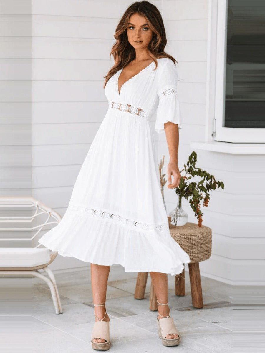 Clea | Effortless White Dress