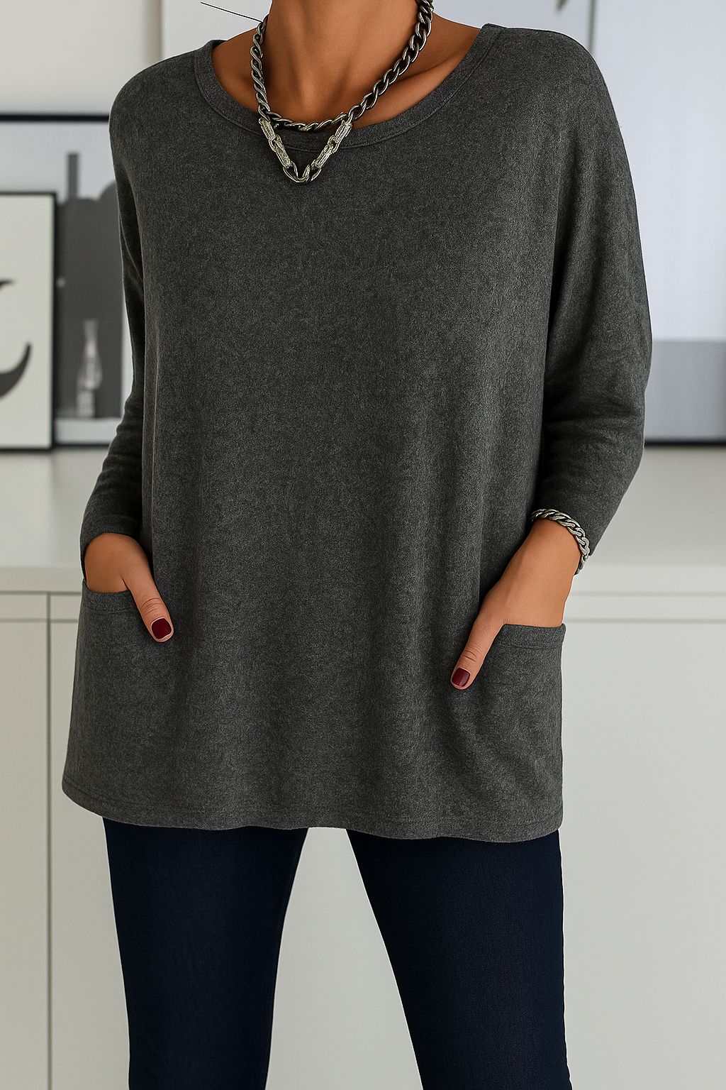 Mia™ | Relaxed Knit Tunic